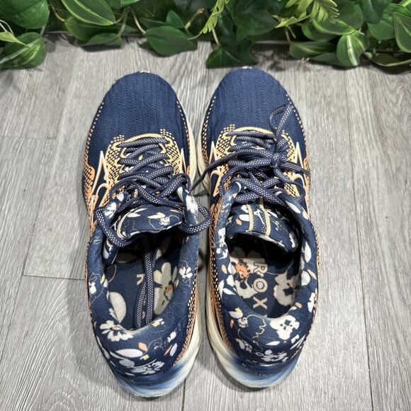 Mizuno Women's Wave Rider 27 Roxy Running Shoe Naval Academy/White Size 8.5 - Picture 6 of 10